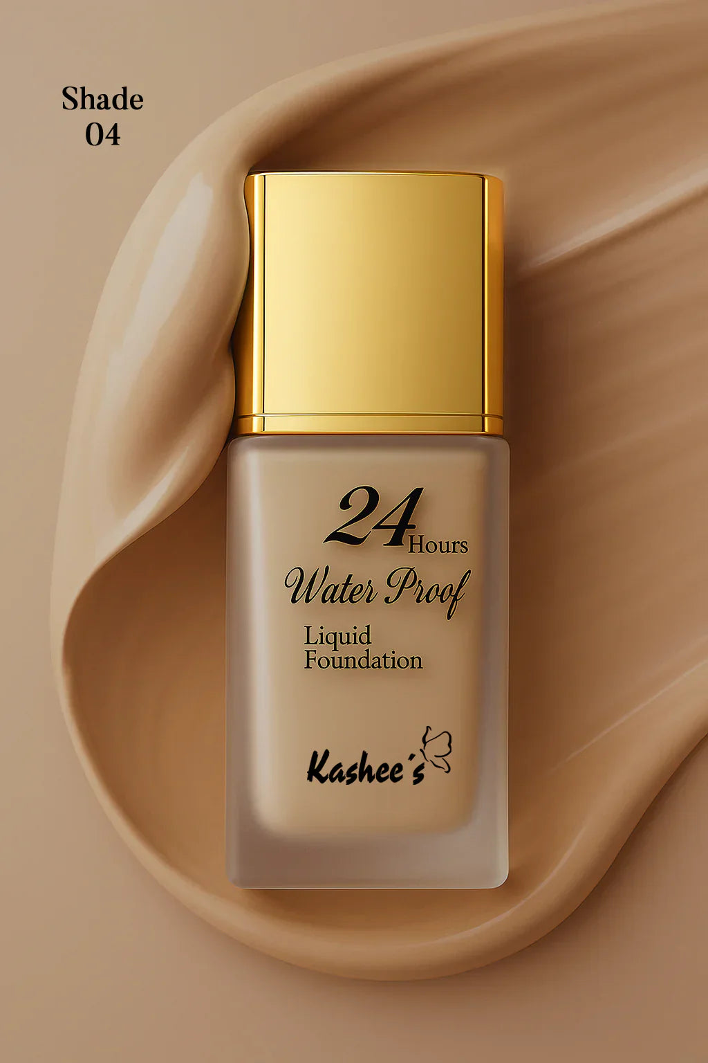 24H Full Coverage Waterproof Liquid Foundation – Long-Lasting, Bridal Finish