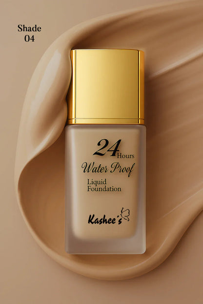 24H Full Coverage Waterproof Liquid Foundation – Long-Lasting, Bridal Finish